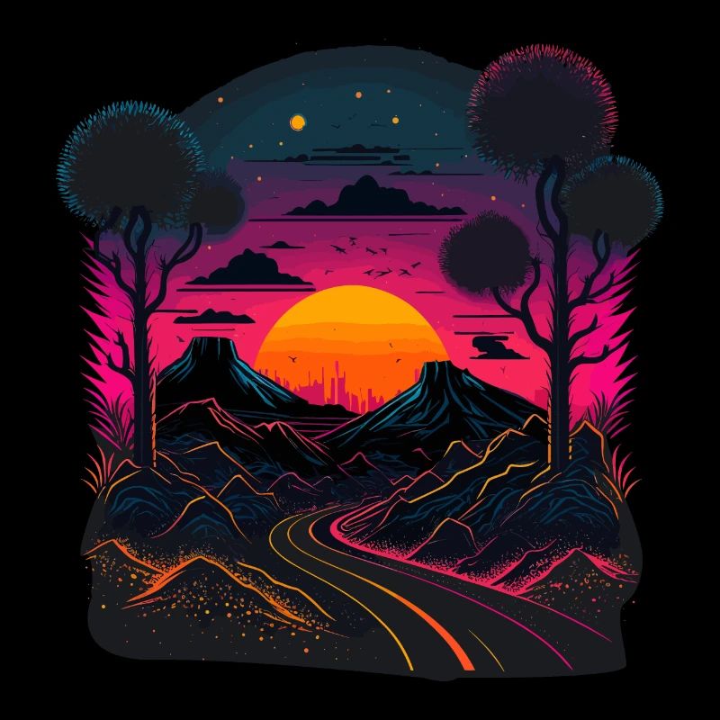 Illustration Synthwave