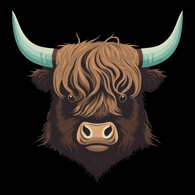 Yak Kopf Illustration