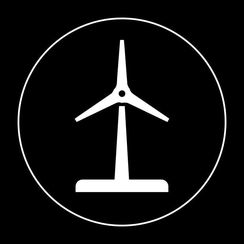 Silhouette d’éolienne