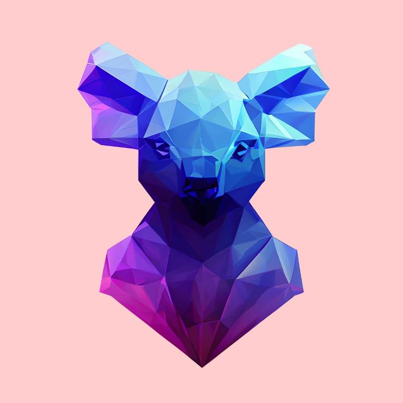 Koala Polygon Design Geschenk