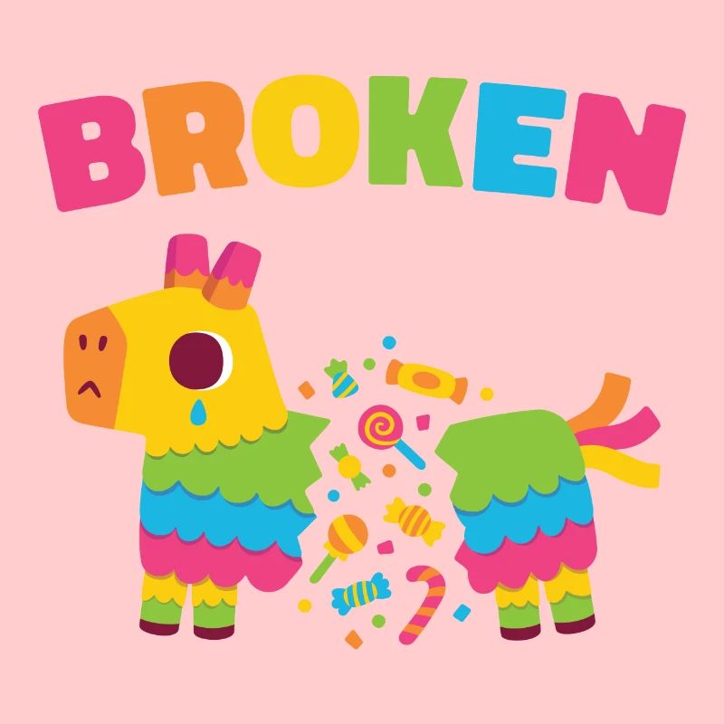 Sad Broken Pinata Donkey
