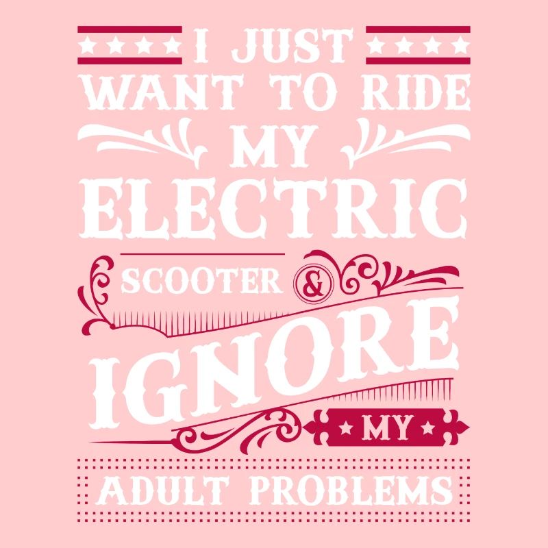 Rollerfahrer Elektrisch E-Roller Ladestation