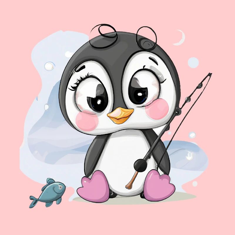 süßes Pinguin Mädchen