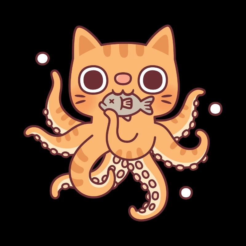 Mignon Octopus Cat Drôle