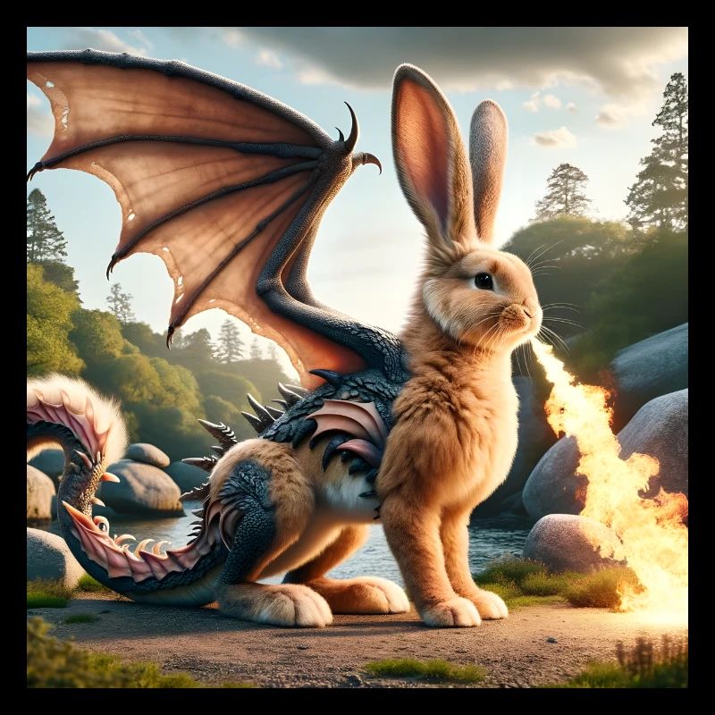Fire Breathing Bunny Dragon #07