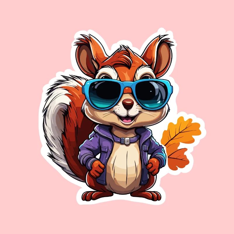 Eichhörnchen / Tier / Nagetier / Waldtier / Comic