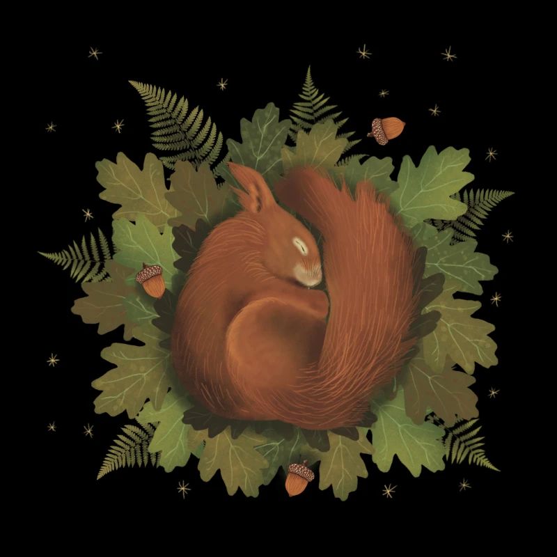 schlafendes Eichhörnchen