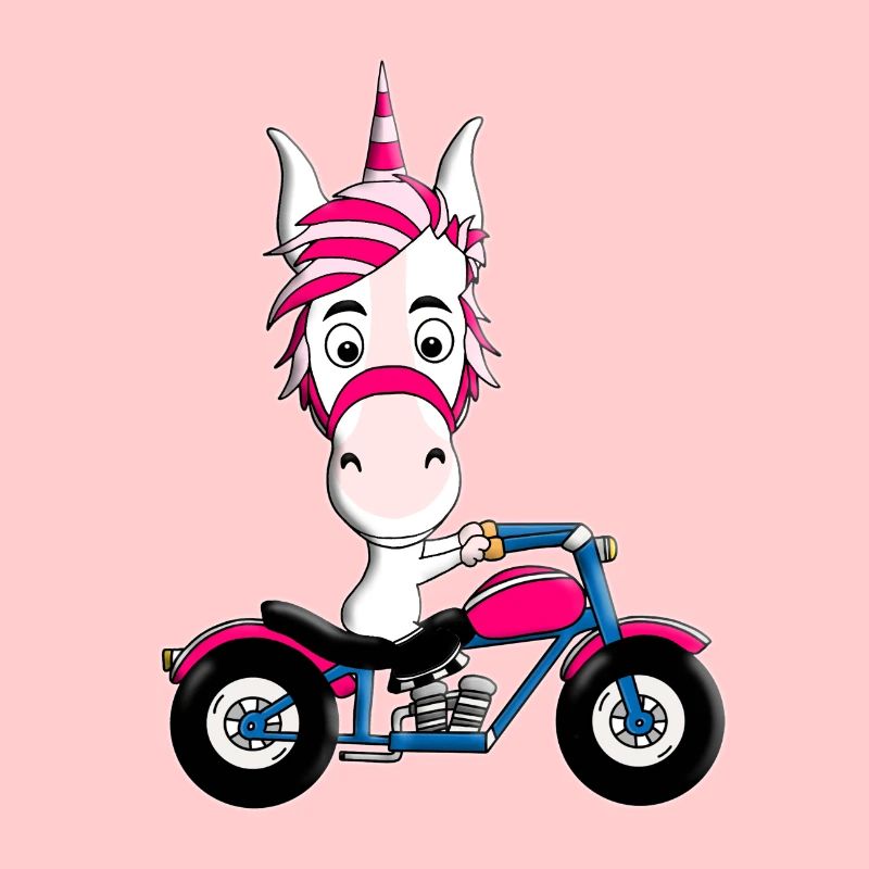 MOTORRAD - BIKER - EINHORN