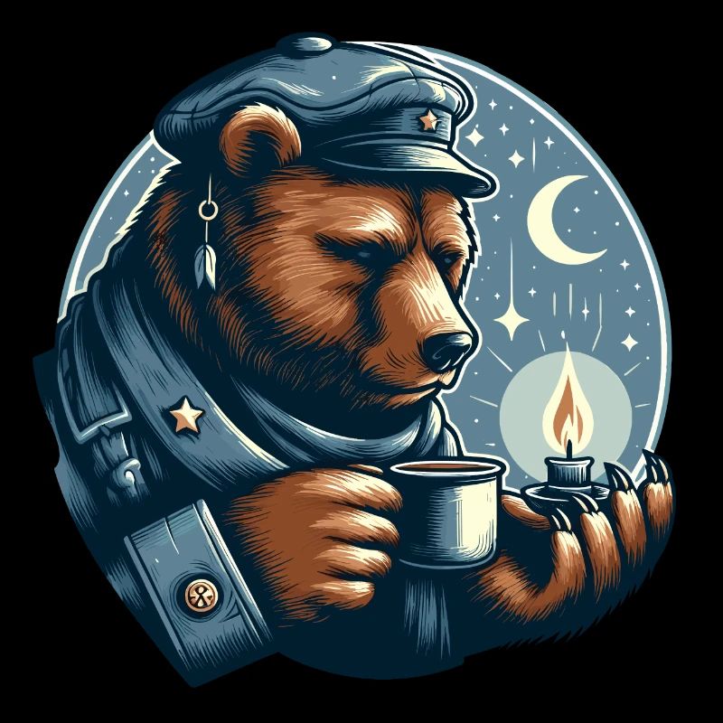 BÄR TEELICHT MONDSCHEIN MARITIM KAFFEE TEE NORDEN