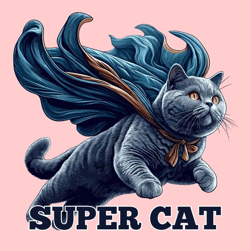 Super Katze BKH Blue Geschenk