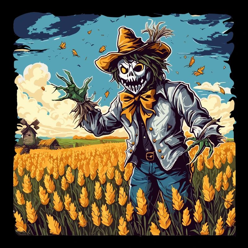 Vogelscheuche / Erntehelfer / Maisfeld / Feld