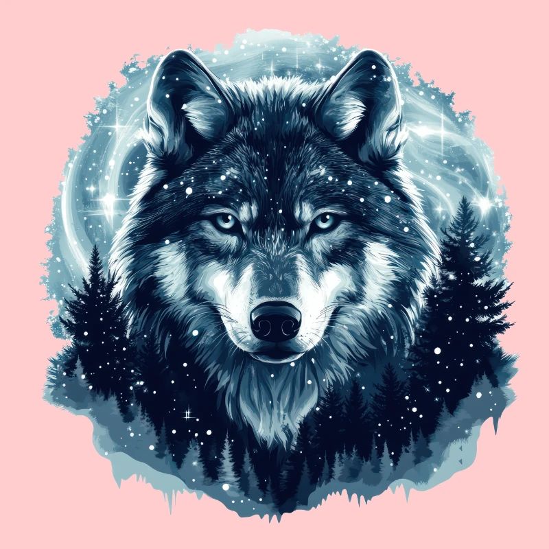Wolf Winter Forest