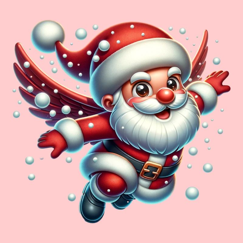 Weihnachtsmann Schneebälle