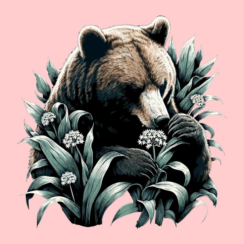 Bear Eats Wild Garlic Gift