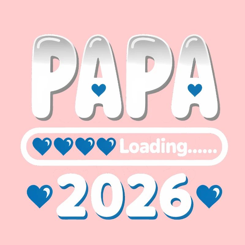 2026 Papa Loading – werdender Vater Geschenk