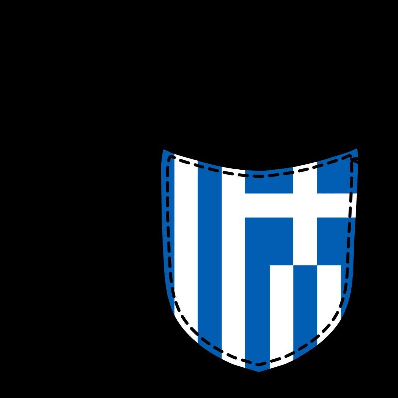 Grèce Drapeau grec Poche de poitrine