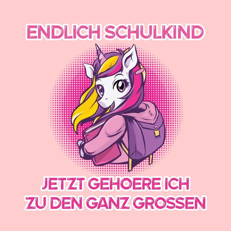 Schulanfang Einhorn Kinder Schule