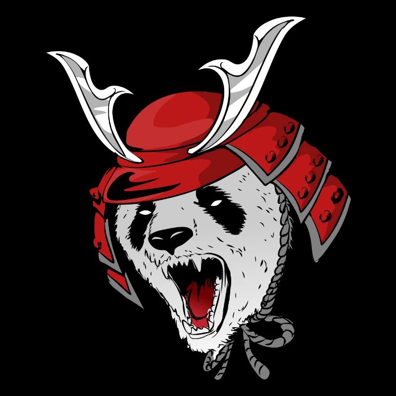 Fight against Panda Samurai Helmet