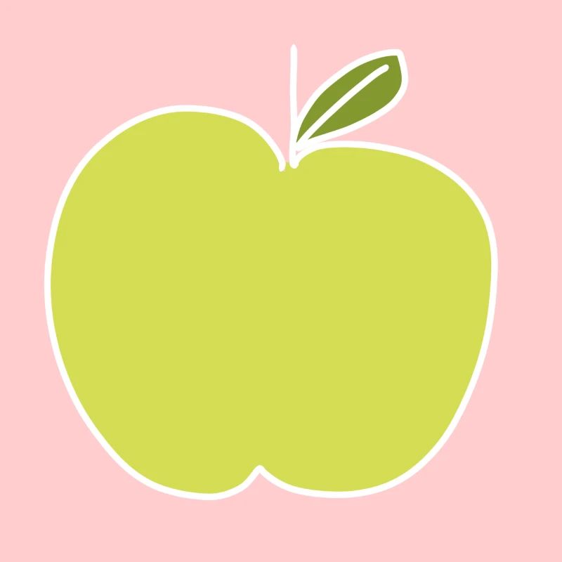 Pomme Aliment Symbole Forme Vert