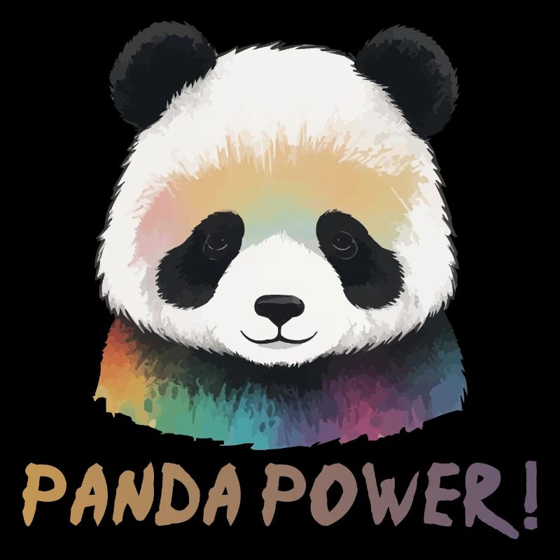 Panda Bär Kinder Panda Power