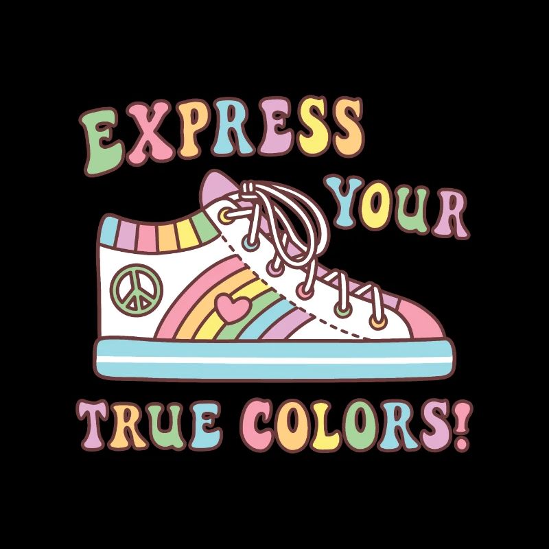 Bunter Schuh Express Your True Colors Stolz