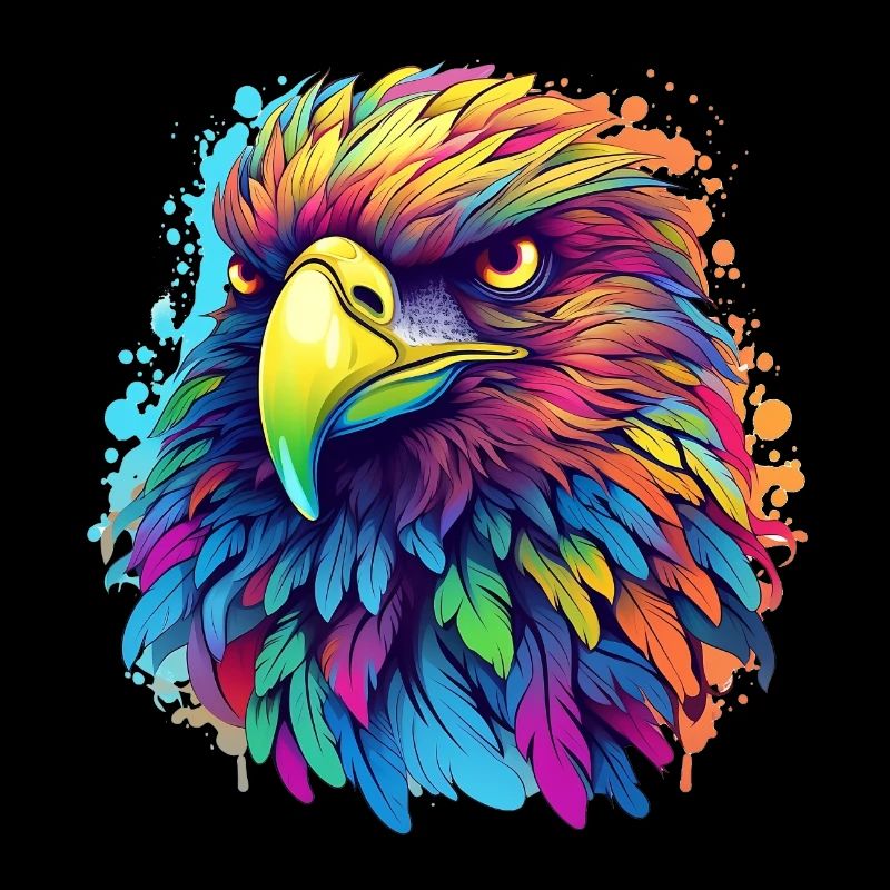 Aigle de profil