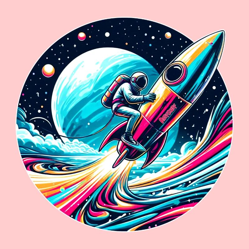 Astronaute astronaute fusée spatiale - raffstaff ®