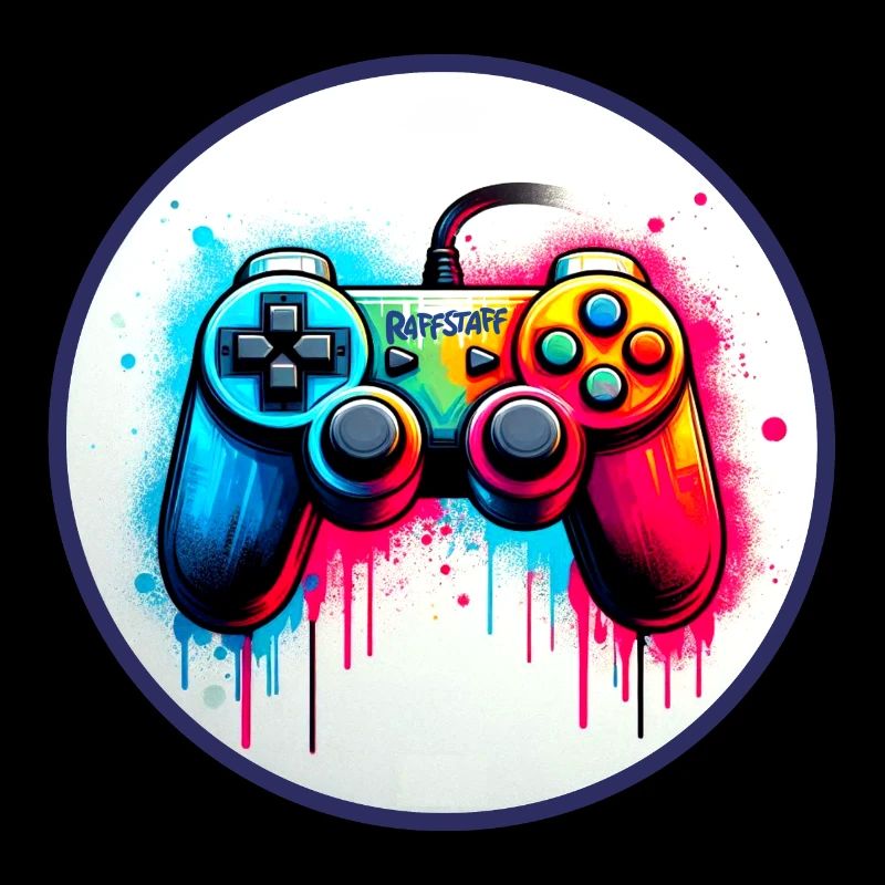 Gamer Gamepad Graffiti Controller - raffstaff ®