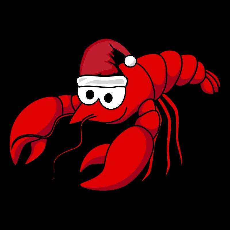 Lobster Comic Christmas