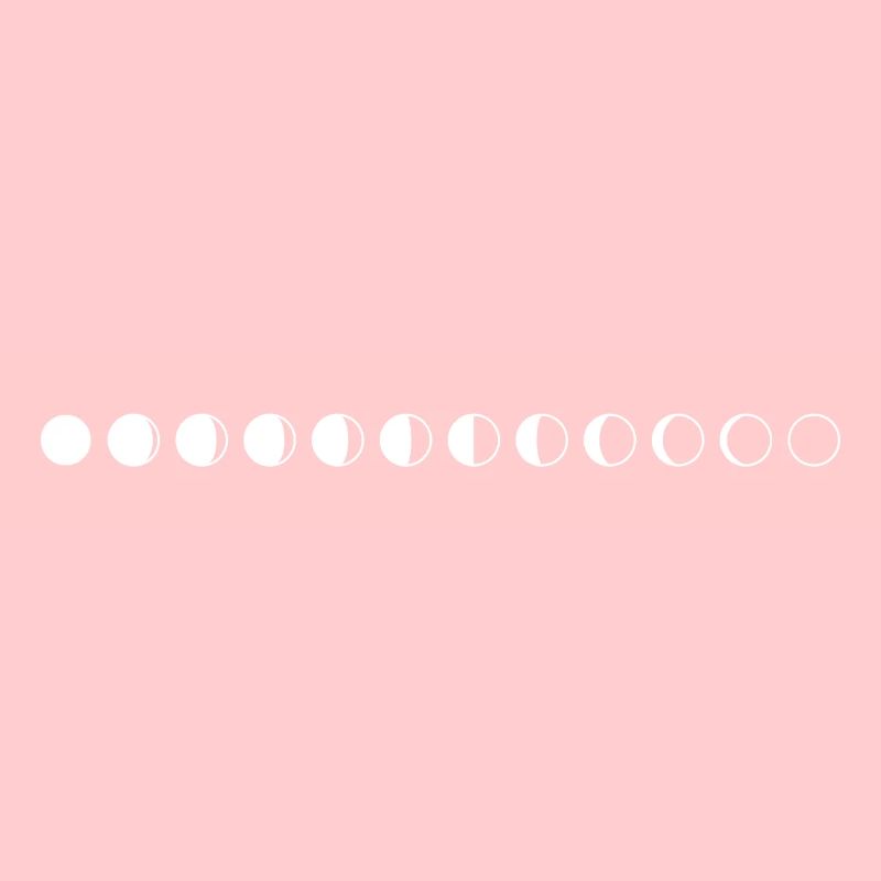 Mond Phasen Kreise