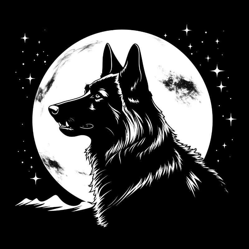 Schäferhund Mond Nr. 2