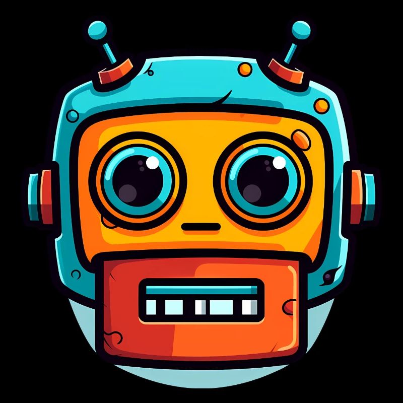 Robot d’Halloween mignon