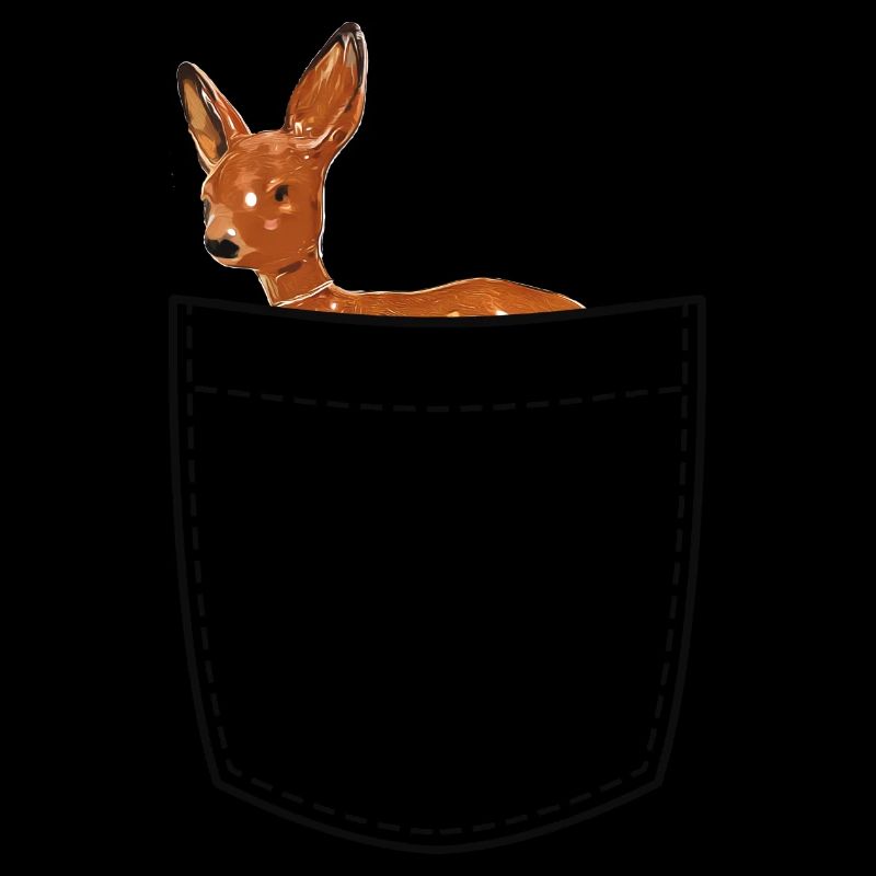 Breast bag with deer