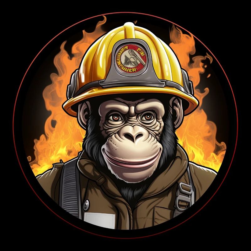 Brigade de pompiers de chimpanzés