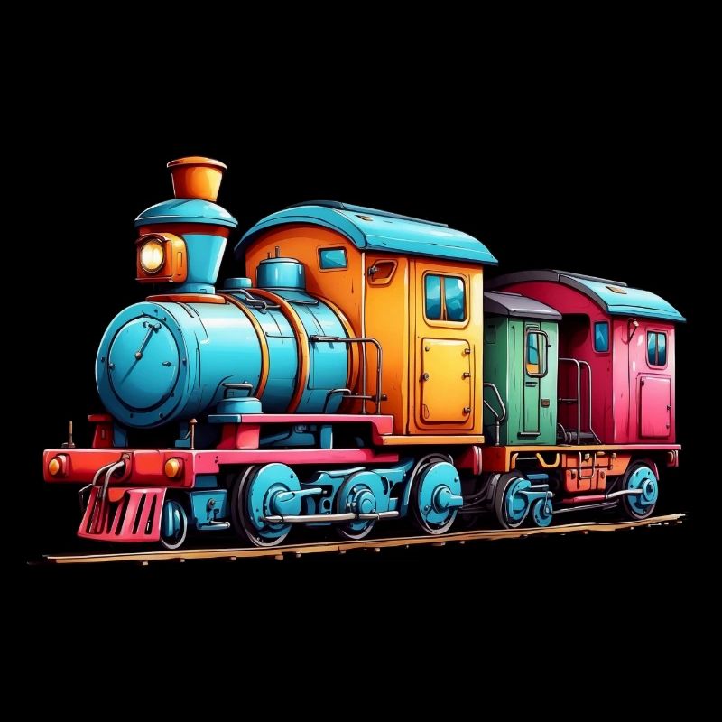 Petit train coloré pour garçons et filles