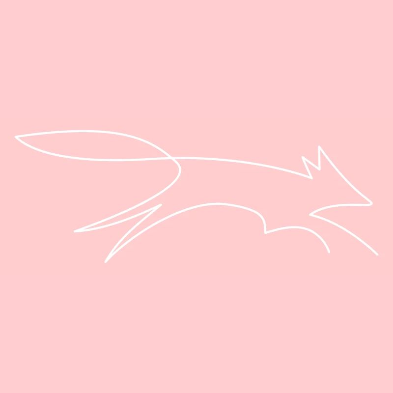 Fox / drawn with a line