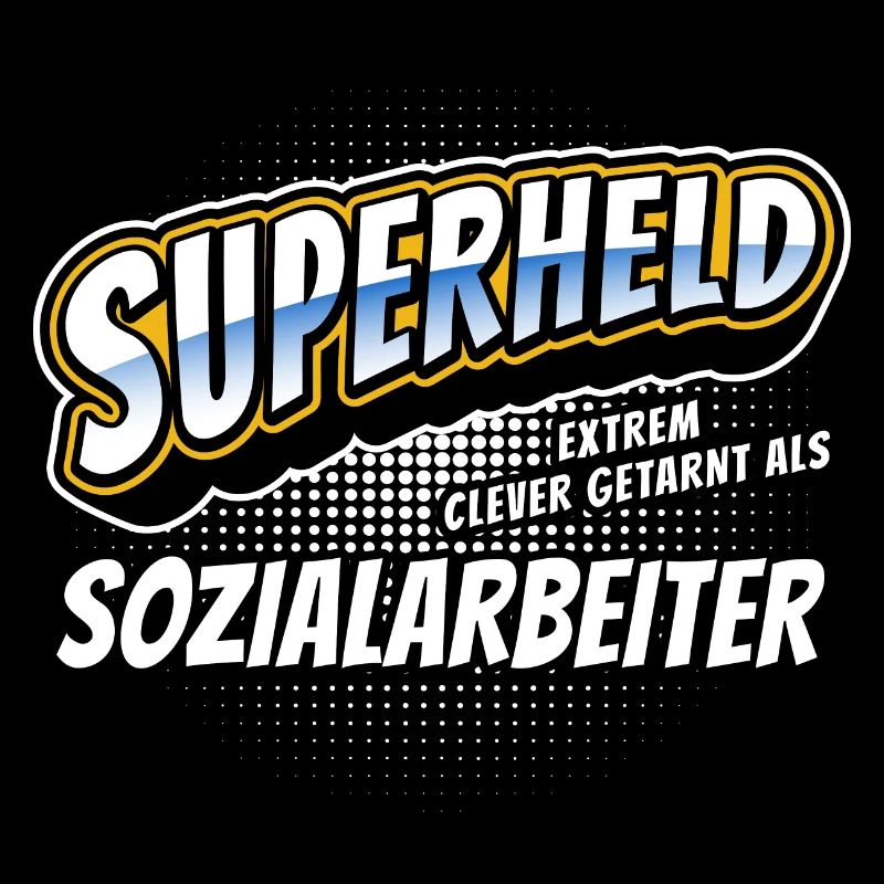 Superheld, clever getarnt als Sozialarbeiter