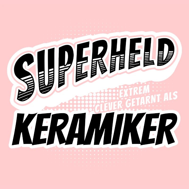 Superheld, clever getarnt als Keramiker