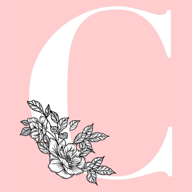 Buchstabe C Blume