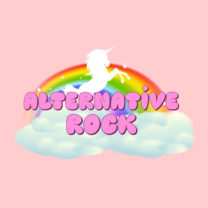 Alternative Rock Regenbogen Einhorn