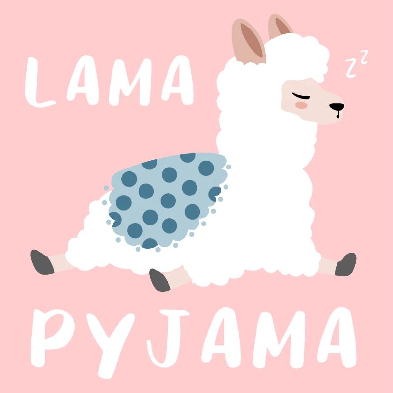 Lama Pyjama Langschläfer Geschenk