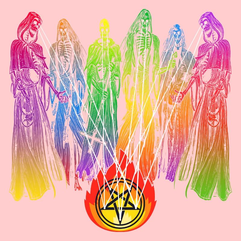 Pride Skeleton Rainbow Graphique