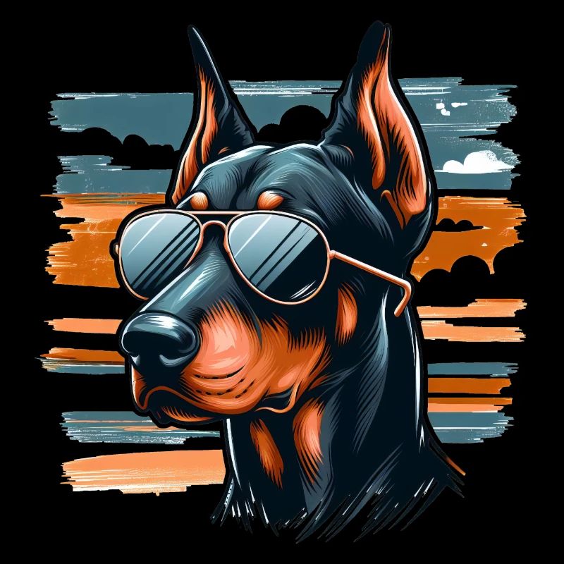 Dobermann Der Polizeihund