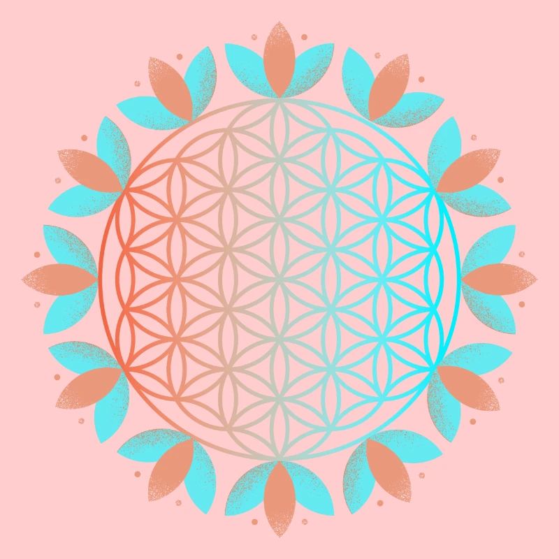 Blühende Lebensblume