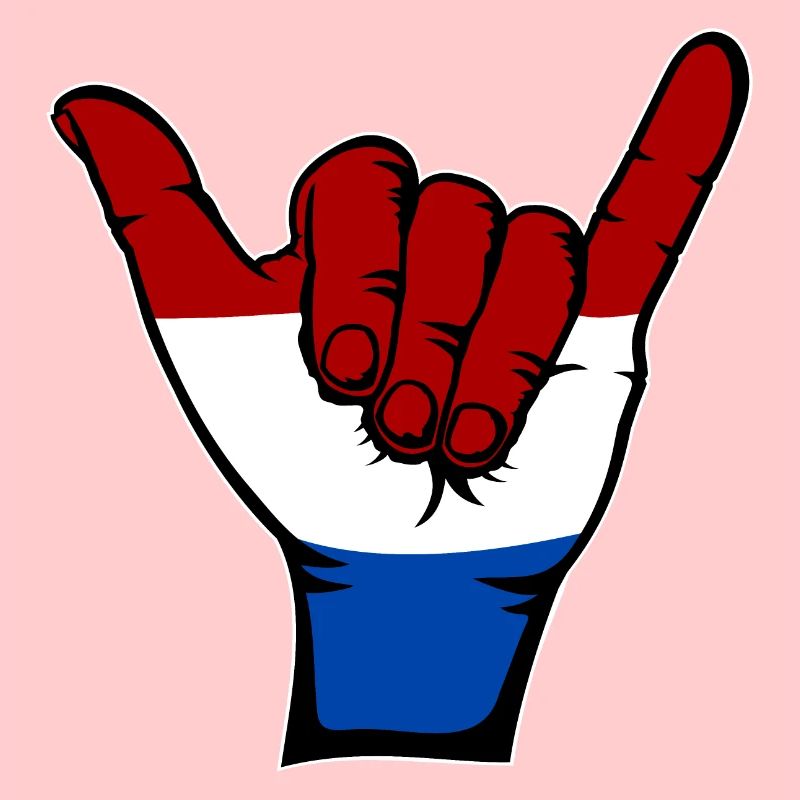 Holland Flag Surfing Symbole