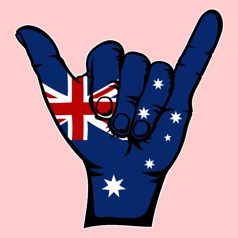 Drapeau de l’Australie Symbole de surf