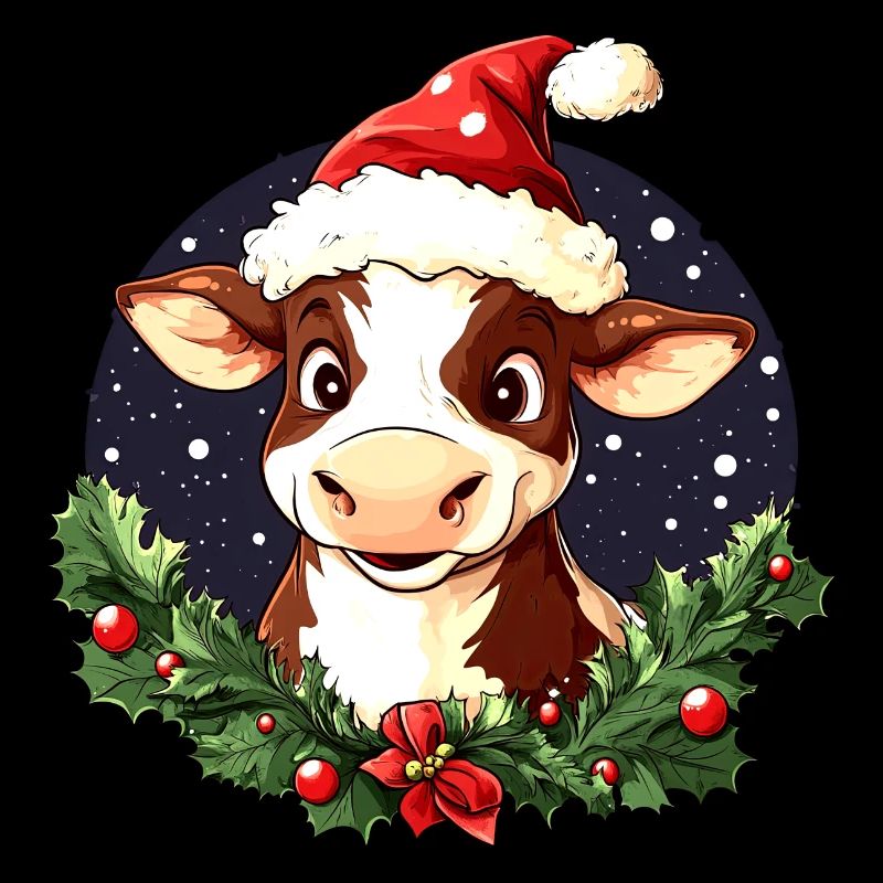 Kuh Weihnachtsmann