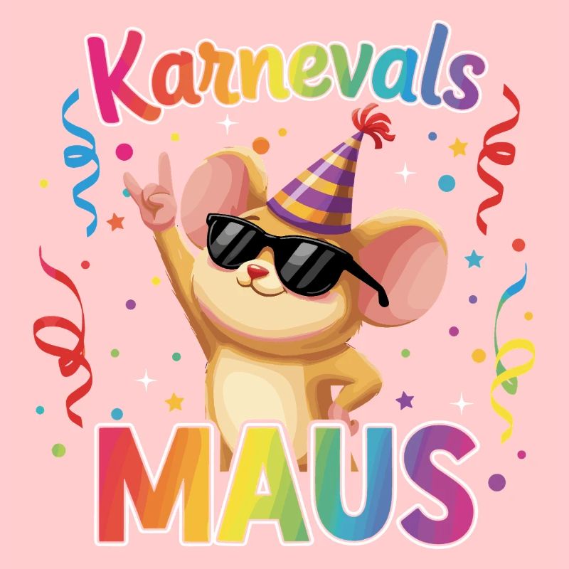 Karnevalsmaus Köln Karneval Rock Geschenk