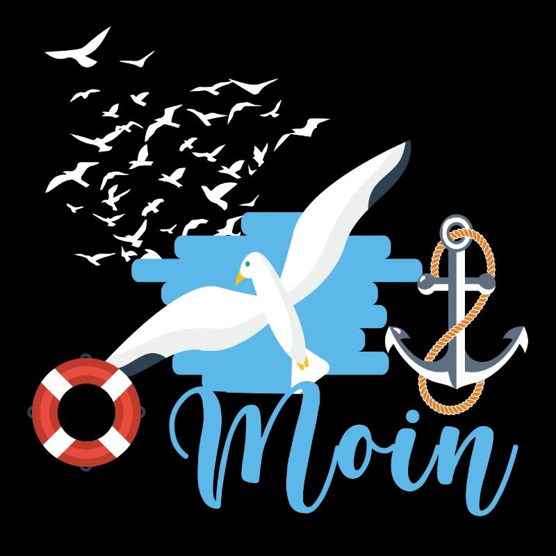 Moin,name,mouettes,hamburg,anker, oiseaux