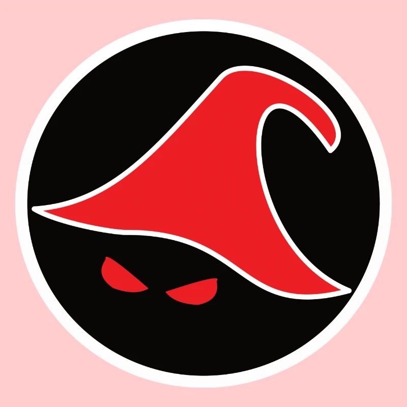 Design de magicien cool avec chapeau et mauvais œil